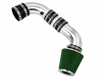 Cold air intake kit for 1996-2005 Chevy S10, Blazer, GMC Sonoma, Jimmy 4.3L, green with polished pipe – Rtunes Racing CI-CH-02