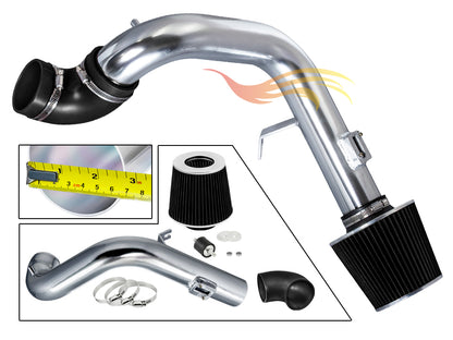 Parts included in the black CI-CH-03 cold air intake kit for 2005-2007 Chevy Cobalt SS 2.0 – Rtunes Racing