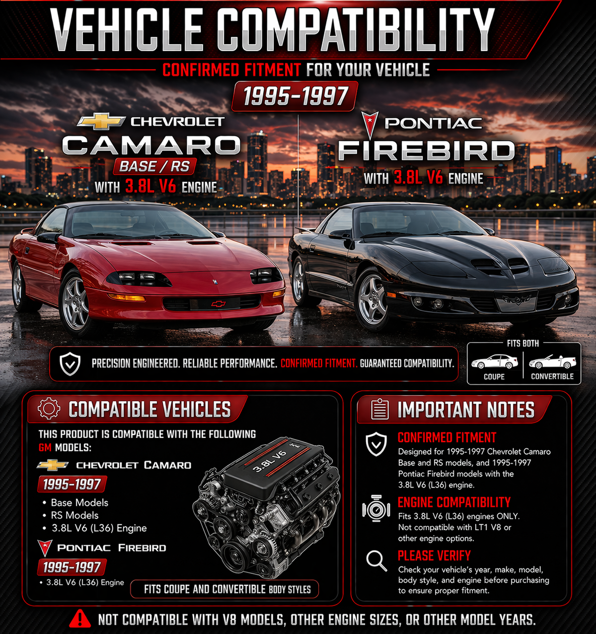 CI-CH-04 Camaro and Firebird 3.8L V6 vehicle compatibility