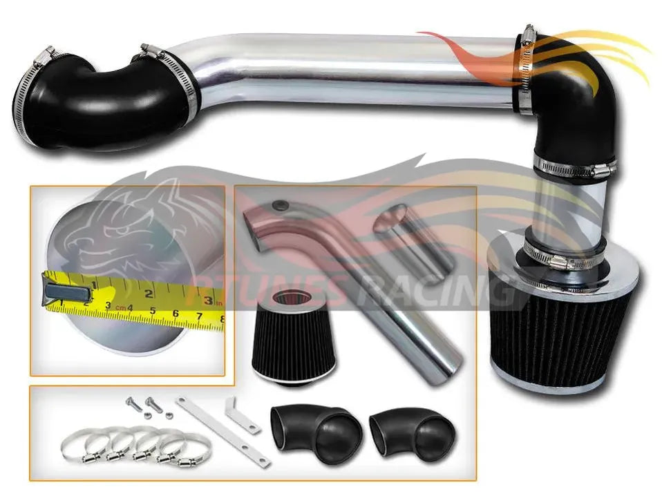 CI-CH-04 Black polished cold air intake full kit