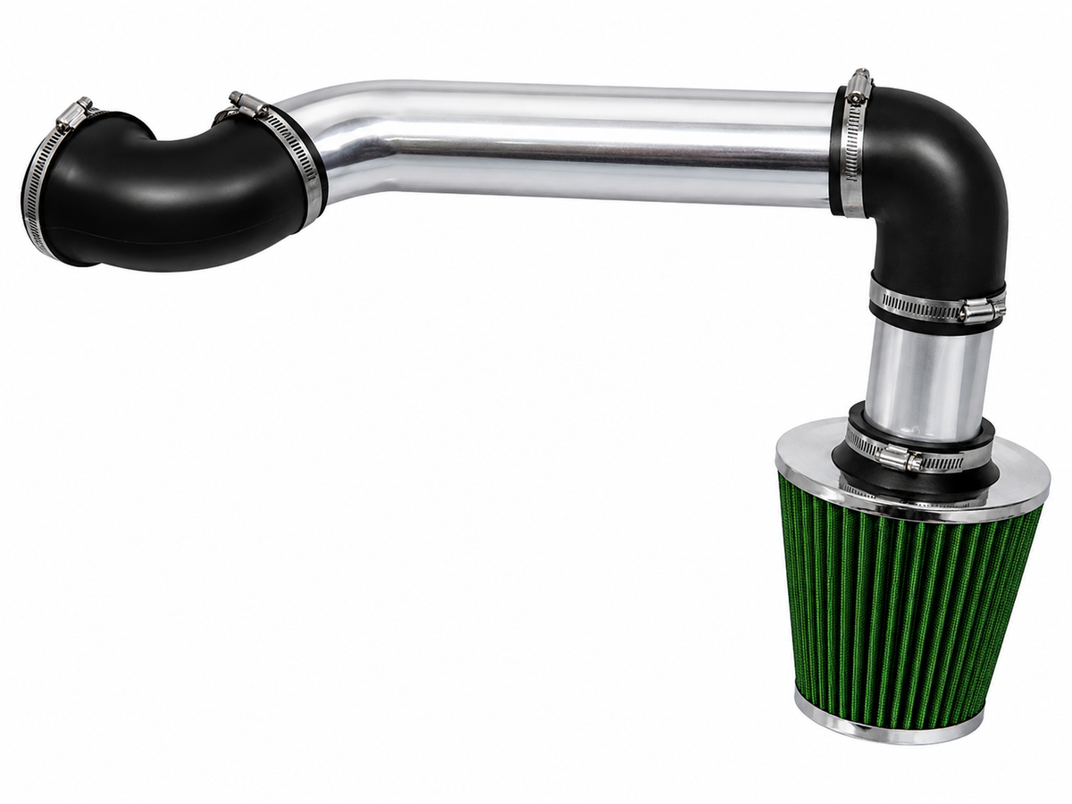 Cold air intake kit for 1995-1997 Chevy Camaro, Pontiac Firebird 3.8L V6, green with polished pipe – Rtunes Racing CI-CH-04