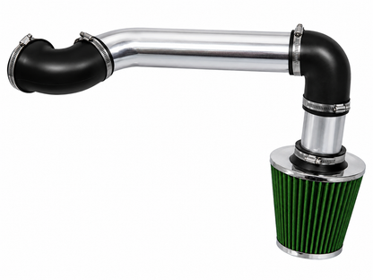 Cold air intake kit for 1995-1997 Chevy Camaro, Pontiac Firebird 3.8L V6, green with polished pipe – Rtunes Racing CI-CH-04
