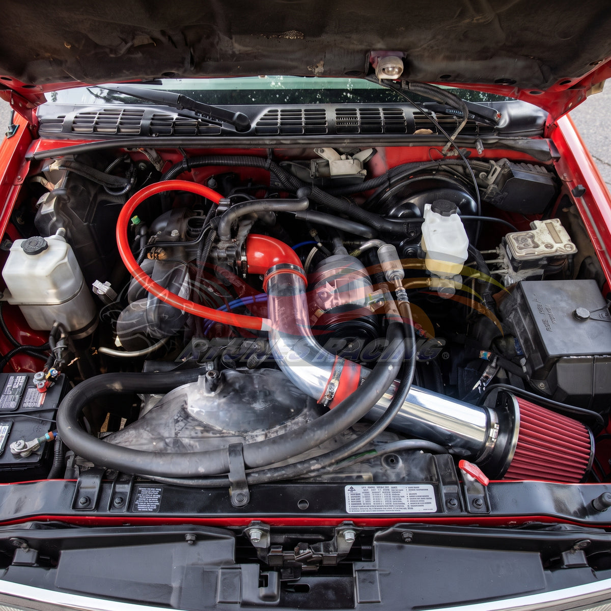 Rtunes Racing CI-CH-05 cold air intake installed in engine bay