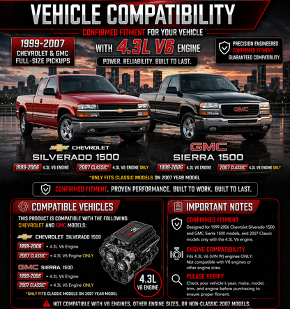 CI-CH-06 Silverado and Sierra 1500 4.3L V6 vehicle compatibility