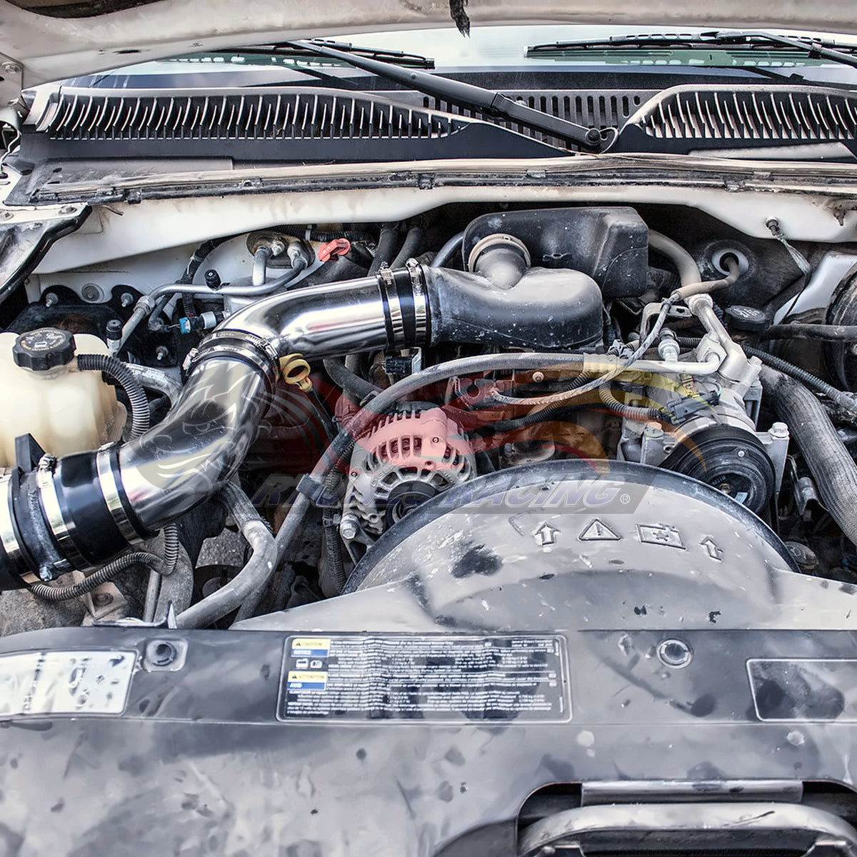 Rtunes Racing CI-CH-06 cold air intake installed in engine bay
