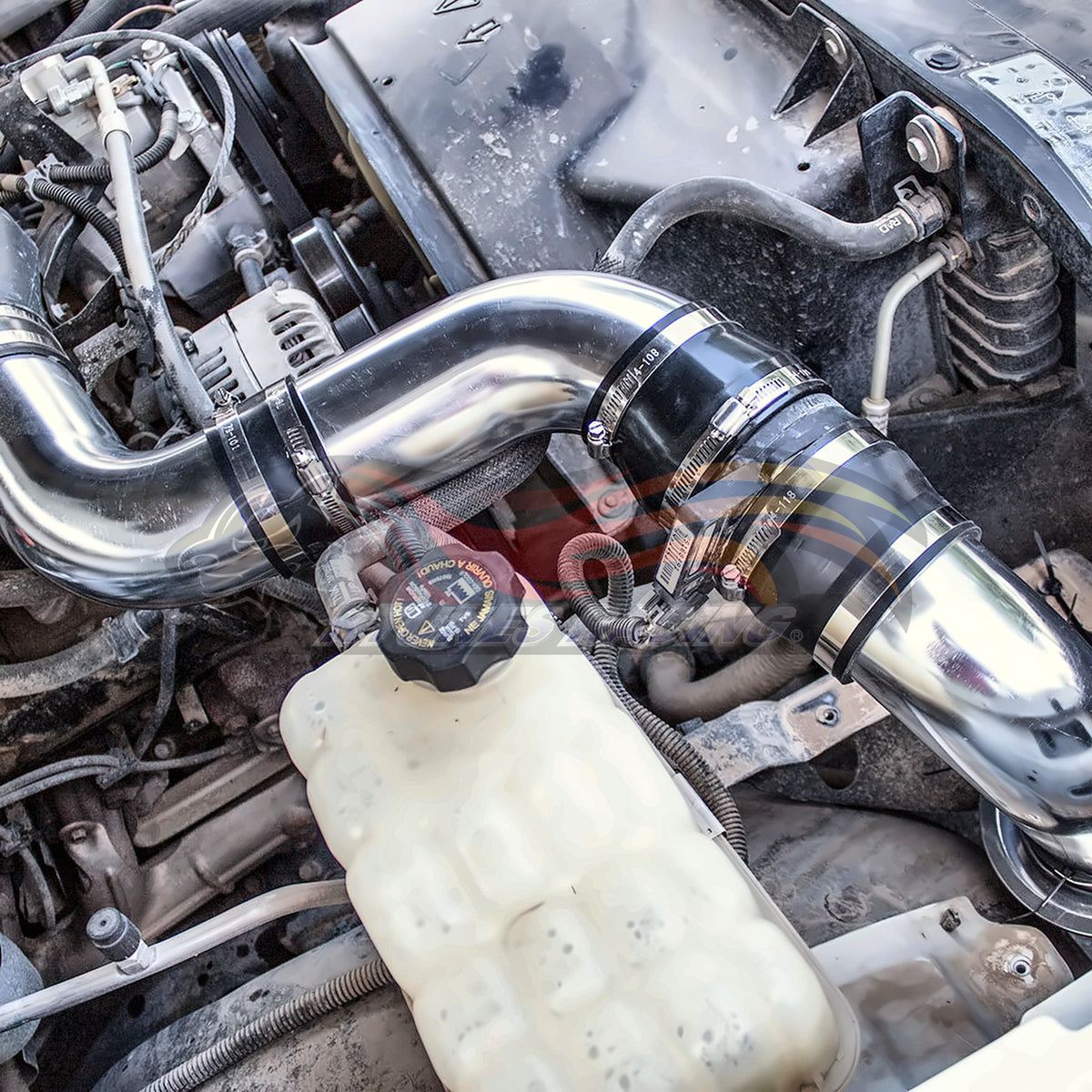 Rtunes Racing CI-CH-06 cold air intake installed in engine bay