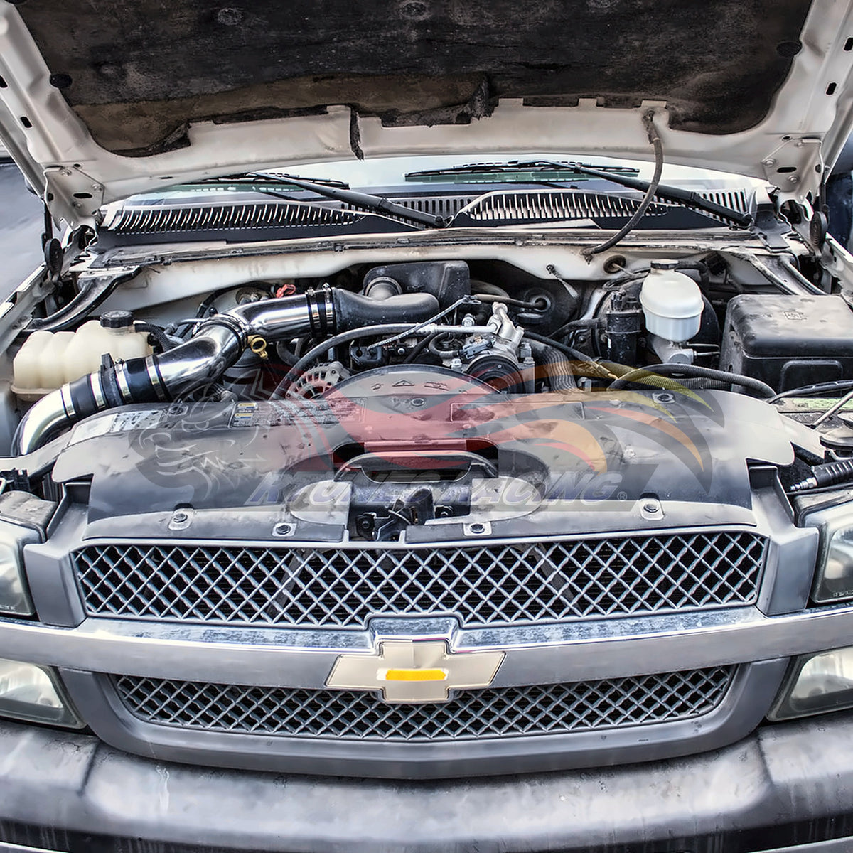 Rtunes Racing CI-CH-06 cold air intake installed in engine bay