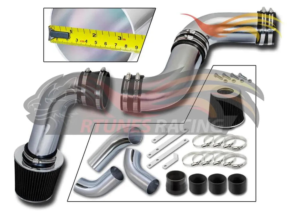 CI-CH-06 Black polished cold air intake full kit