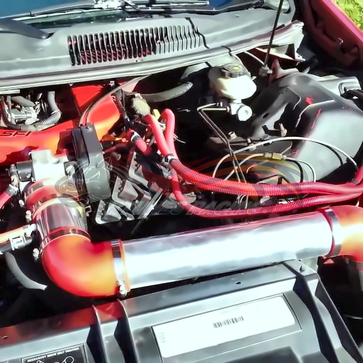 Rtunes Racing CI-CH-07 cold air intake installed in engine bay