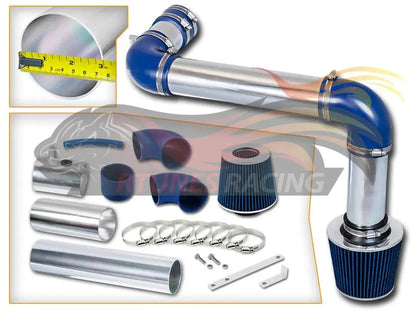 CI-CH-07 Blue polished cold air intake full kit