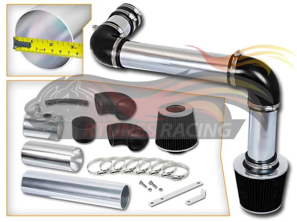 CI-CH-07 Black polished cold air intake full kit