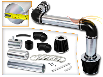 Parts included in the black CI-CH-07 cold air intake kit for 1993-1995 Chevy Camaro/Firebird 3.4 V6 – Rtunes Racing