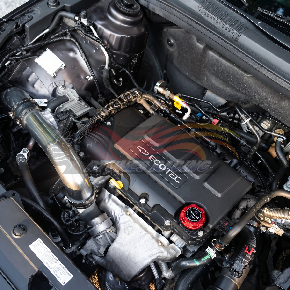 Rtunes Racing CI-CH-09 cold air intake installed in engine bay