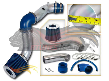 CI-CH-10 Blue polished cold air intake complete kit
