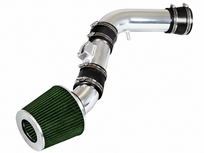 Cold air intake kit for 2007-2012 Chevy Colorado, GMC Canyon, Hummer H3/H3T 3.7L, green with polished pipe – Rtunes Racing CI-CH-11