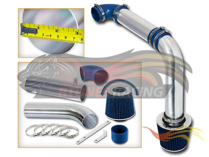 CI-DG-05 Blue polished cold air intake complete kit