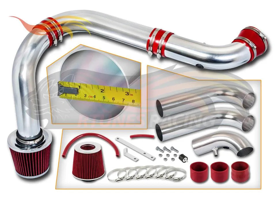 Cold Air Intake Kit For 2002-2008 Dodge Ram 1500 3.7L/4.7L (3 Pcs) | Rtunes Racing | CI-DG-06RD