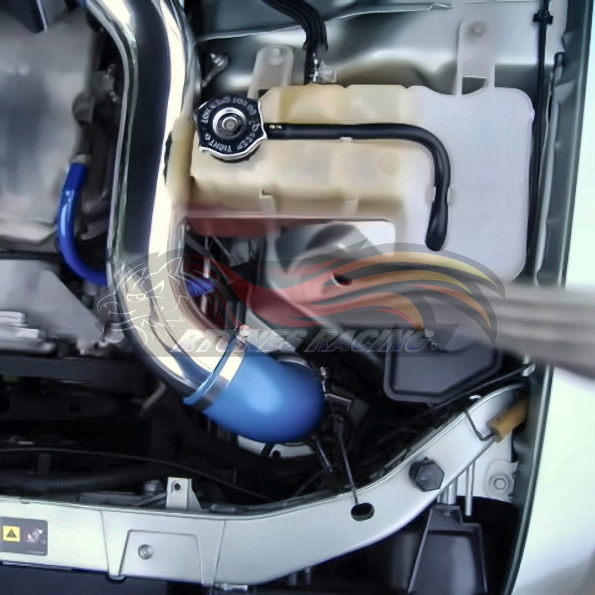Rtunes Racing CI-DG-09 cold air intake installed in engine bay