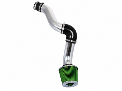 Cold air intake kit for 2005-2010 Dodge Charger, Challenger, Chrysler 300, Magnum 3.5L V6, green with polished pipe – Rtunes Racing CI-DG-09