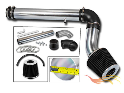Parts included in the black CI-DG-11 cold air intake kit for 2005-2010 Dodge Magnum/Charger/300 2.7L ONLY – Rtunes Racing