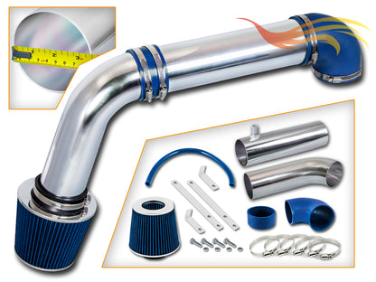 Parts included in the blue CI-DG-13 cold air intake kit for 2009-2015 Ram 1500/2500/3500 5.7L V8 HEMI – Rtunes Racing