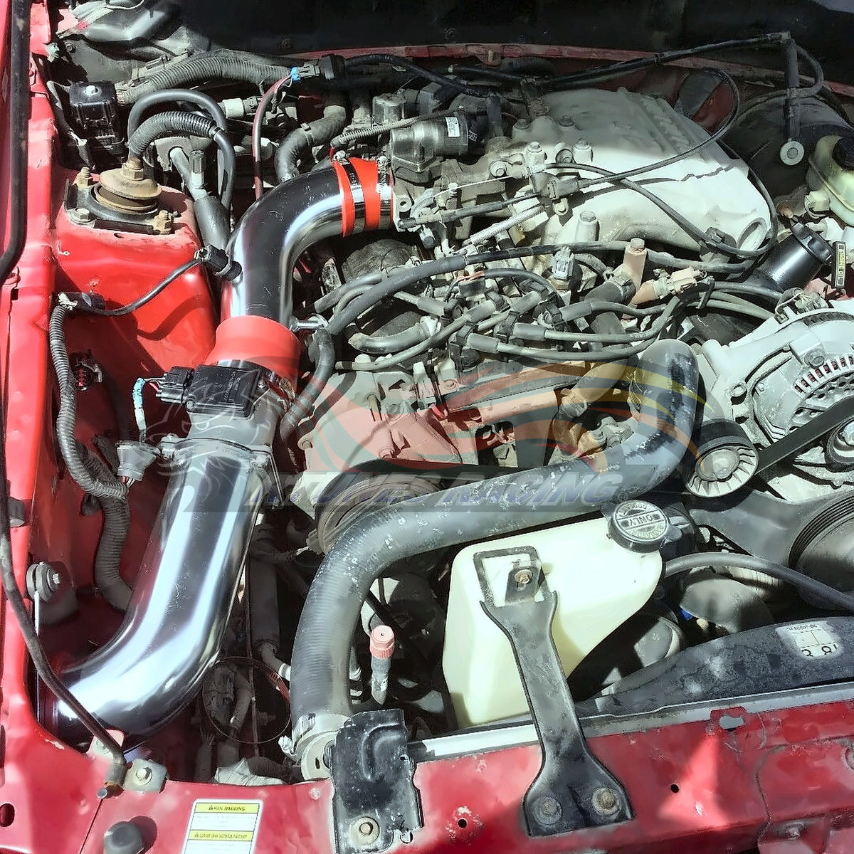 Rtunes Racing CI-FD-03 cold air intake installed in engine bay