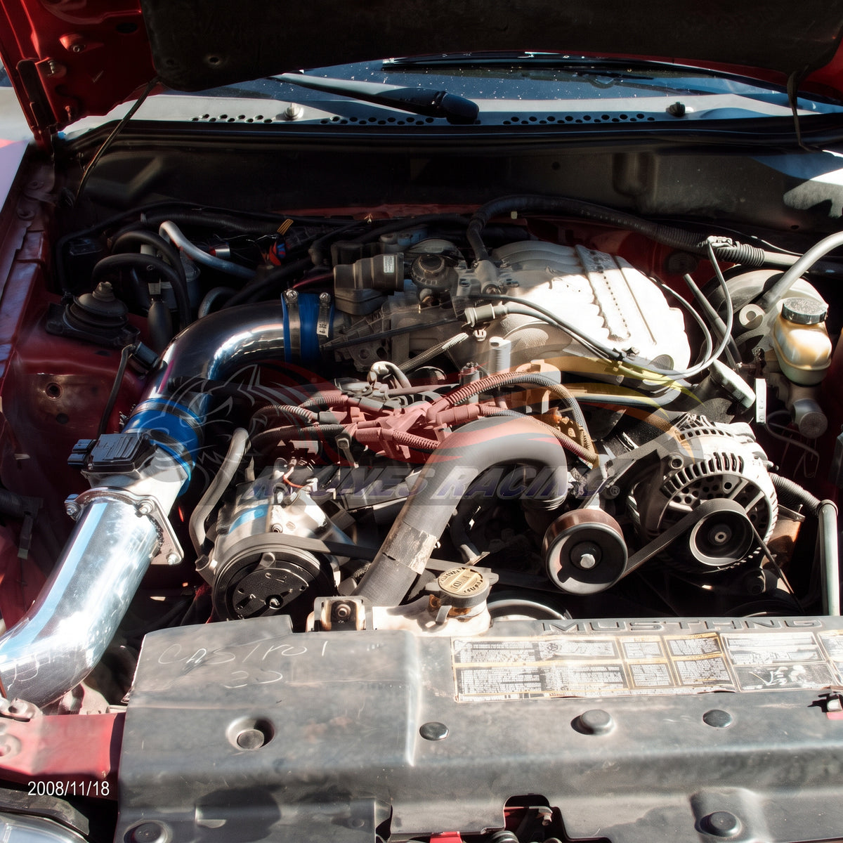 Rtunes Racing CI-FD-03 cold air intake installed in engine bay