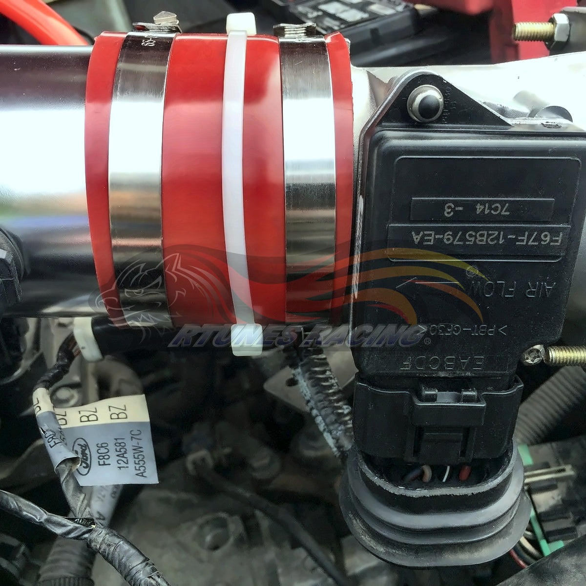 Rtunes Racing CI-FD-12 cold air intake installed in engine bay