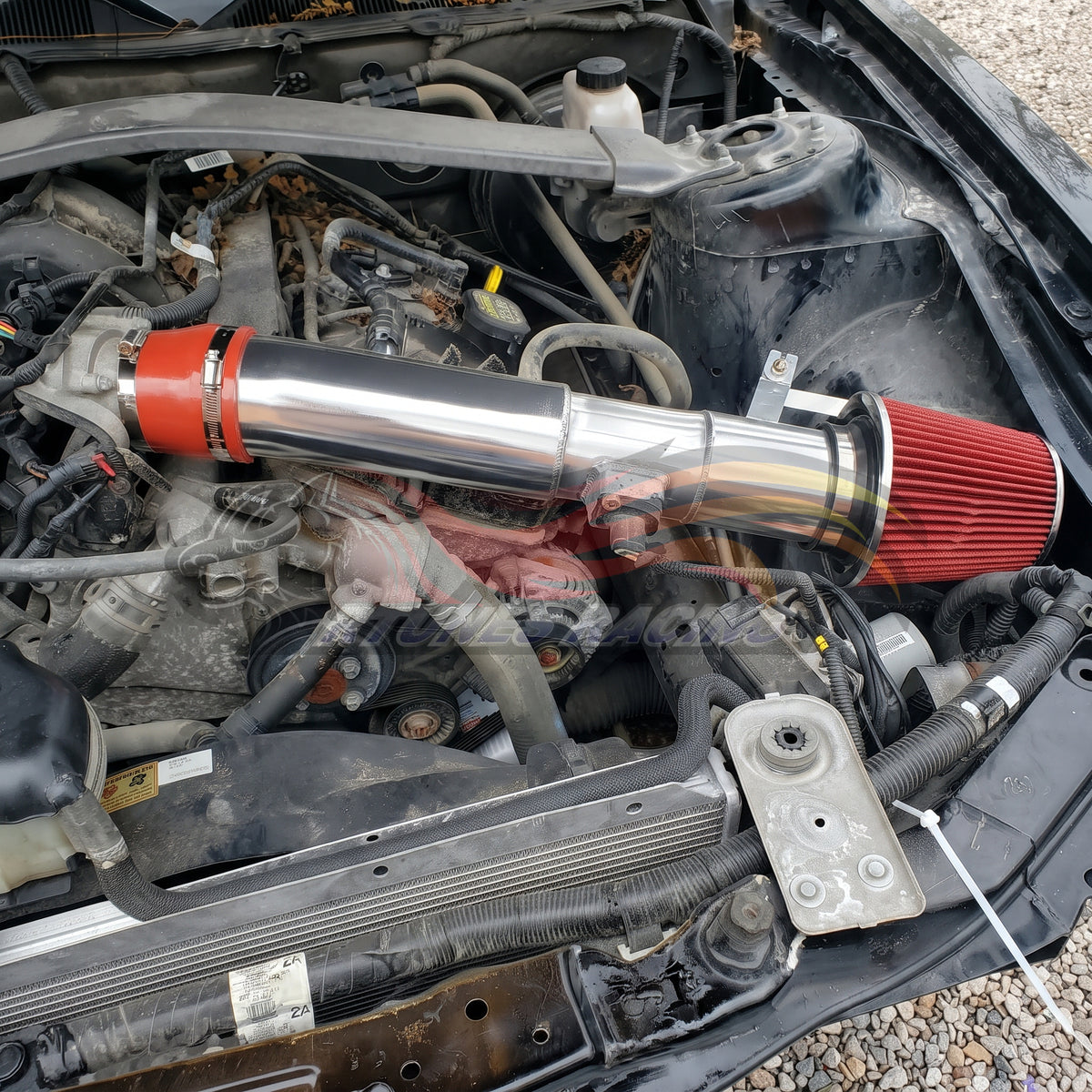 Rtunes Racing CI-FD-13 cold air intake installed in engine bay
