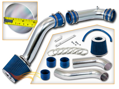 Parts included in the blue CI-FD-17 cold air intake kit for 1990-1997 Ford Thunderbird 3.8L N/A – Rtunes Racing
