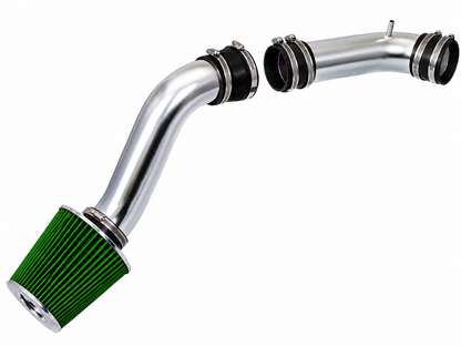 Cold air intake kit for 1990-1997 Ford Thunderbird 3.8L V6 non-supercharged, green with polished pipe – Rtunes Racing CI-FD-17