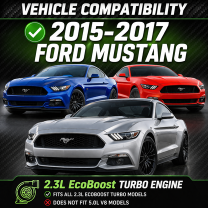 CI-FD-18 cold air intake fitment chart: 2015-2018 Ford Mustang 2.3 Turbo Ecoboost