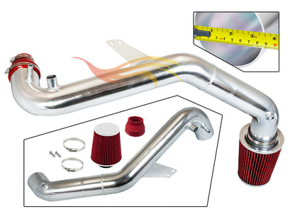 Parts included in the red CI-FD-18 cold air intake kit for 2015-2018 Ford Mustang 2.3 Turbo Ecoboost – Rtunes Racing