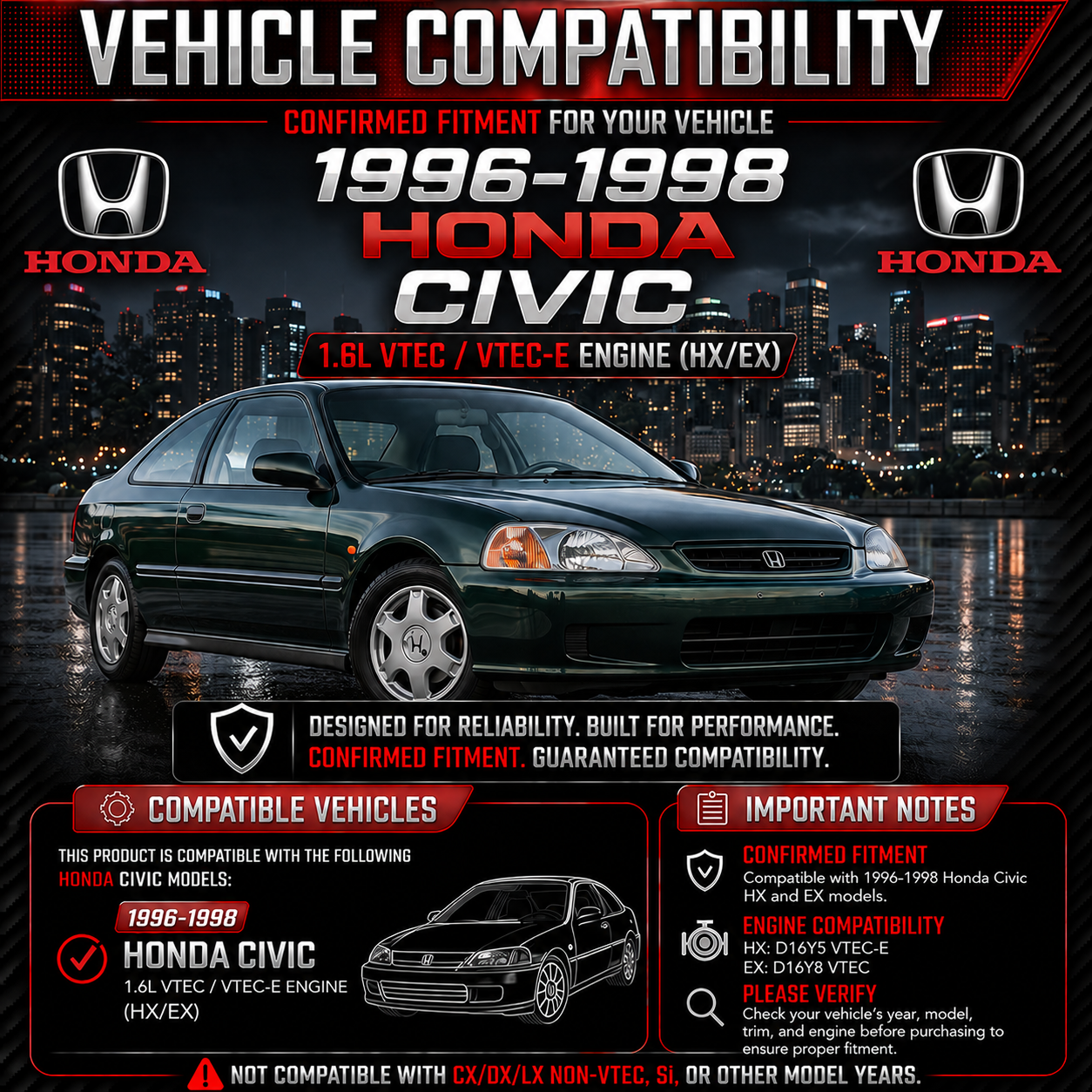CI-HD-06 vehicle compatibility and engine fitment