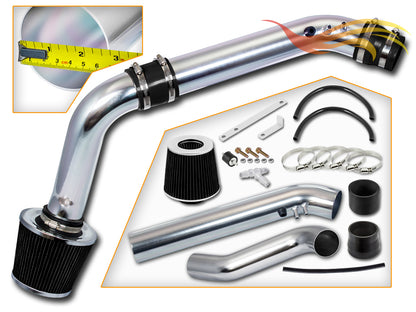 Parts included in the black CI-HD-07 cold air intake kit for 1999-2000 Honda Civic Si/EX/HX 1.6L – Rtunes Racing
