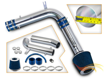 Parts included in the blue CI-HD-08 cold air intake kit for Honda Accord 2.7/3.0, TL & CL 3.2L – Rtunes Racing