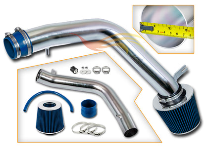 Parts included in the blue CI-HD-11 cold air intake kit for 2003-2008 Honda Accord V6, Acura TL – Rtunes Racing
