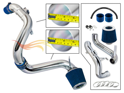 Parts included in the blue CI-HD-17 cold air intake kit for 2012-2015 Honda Civic 1.8L – Rtunes Racing