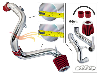 Parts included in the red CI-HD-17 cold air intake kit for 2012-2015 Honda Civic 1.8L – Rtunes Racing