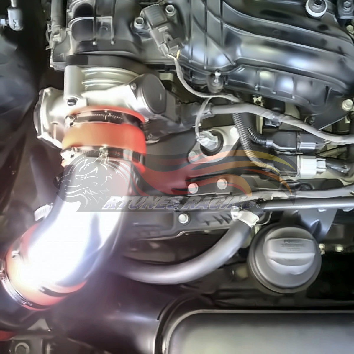 Rtunes Racing CI-HY-03 cold air intake installed in engine bay