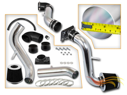 Parts included in the black CI-MT-02 cold air intake kit for Mitsubishi Eclipse/Galant/Stratus/Sebring 2.4 3.0 – Rtunes Racing