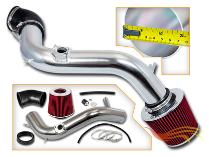 Parts included in the red CI-MZ-04 cold air intake kit for 2003-2008 Mazda 6 V6 3.0L – Rtunes Racing