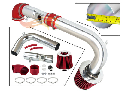 Parts included in the red CI-MZ-08 cold air intake kit for 2006-2009 Mazda Miata/MX-5 2.0L – Rtunes Racing