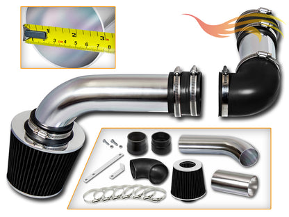 Parts included in the black CI-PT-01 cold air intake kit for 1988-1989 Pontiac Firebird 5.0 & 5.7 – Rtunes Racing