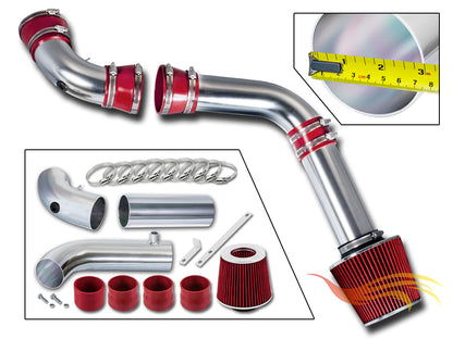 Parts included in the red CI-PT-03 cold air intake kit for 1994-1997 Pontiac Camaro Z28 & Firebird 5.7 V8 – Rtunes Racing