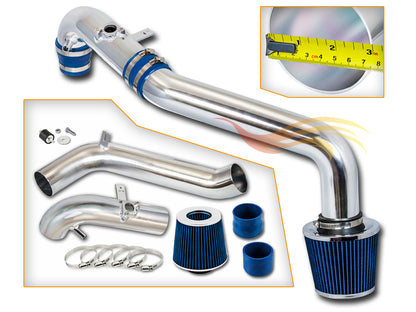 Parts included in the blue CI-SC-04 cold air intake kit for 2008-2015 Scion xB 2.4 – Rtunes Racing