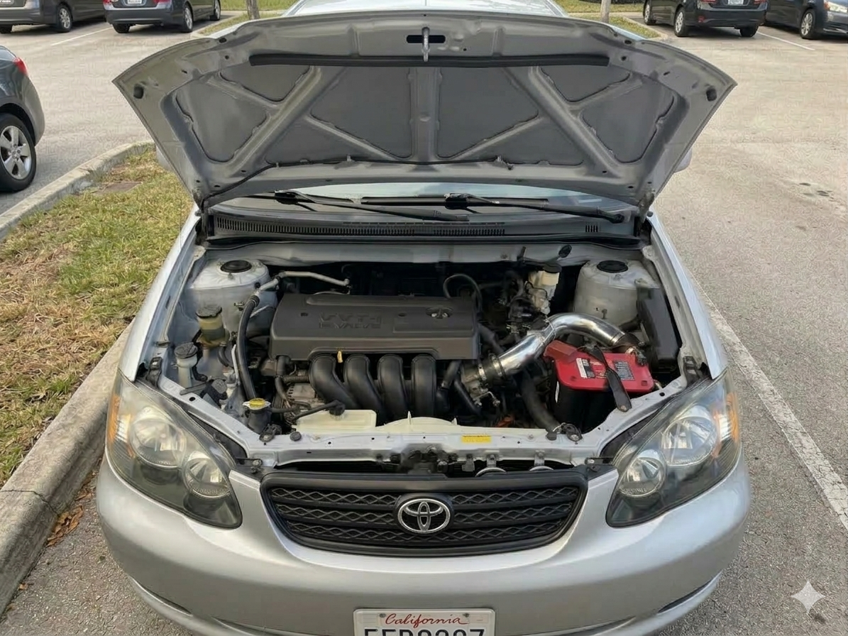 Cold Air Intake Kit For 2005-2006 Toyota Corolla, 2005-2007 Matrix 1.8L | Rtunes Racing | CI-TY-04BL