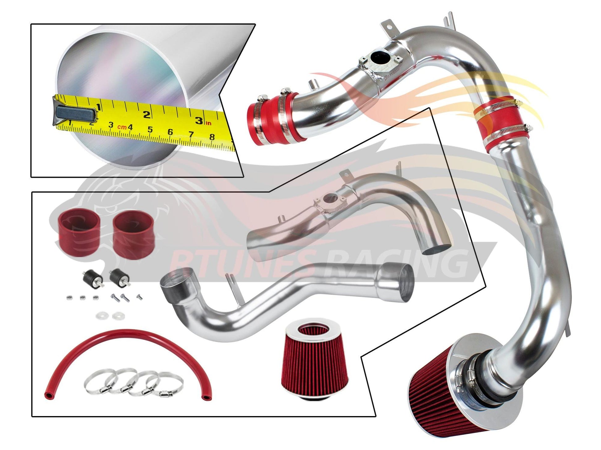 Cold Air Intake For 05-06 Toyota Corolla / 05-07 Matrix 1.8L CI-TY-04RD
