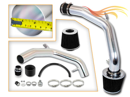 Parts included in the black CI-VW-01 cold air intake kit for 1999-2005 VW Golf/Jetta/GTI 1.8 Turbo & 2.0L – Rtunes Racing