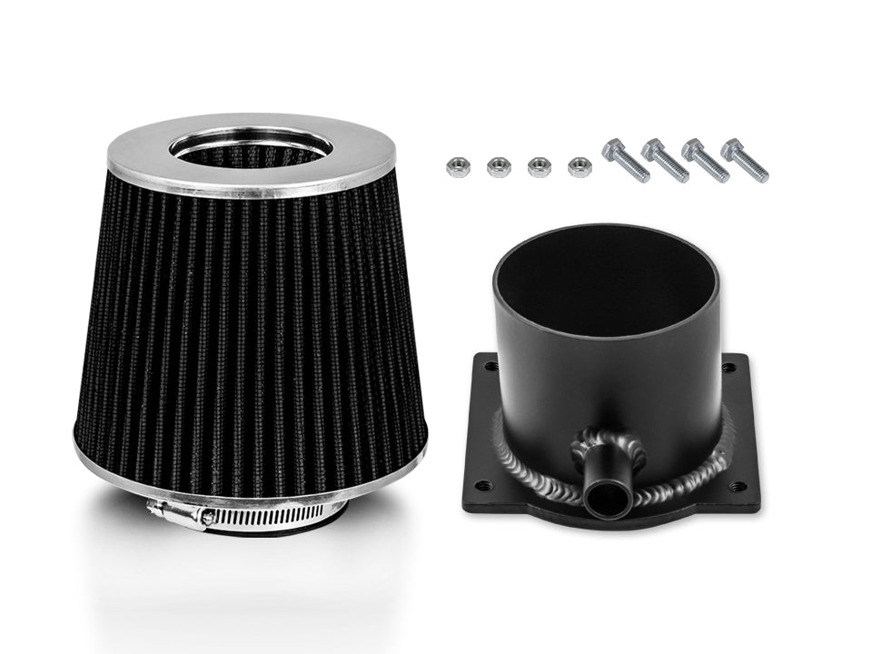 MAF Adapter with Black Filter For 1989-1994 Nissan 240SX S13 2.4L | Rtunes Racing | FAKIT-S13CK